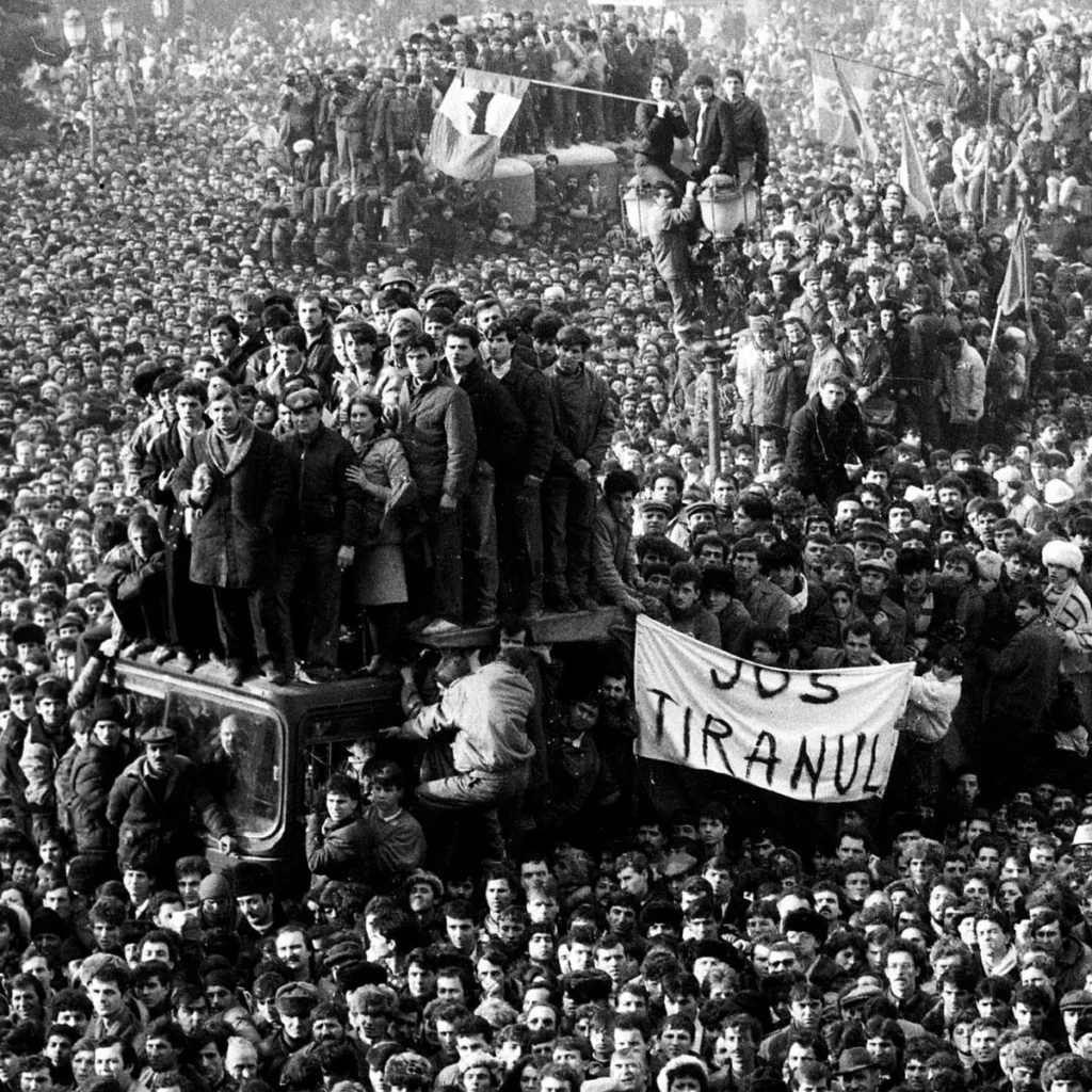 Protest during communism in Romania