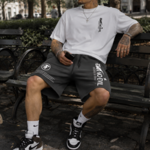 Fear no evil christian everyday oversized shorts for men