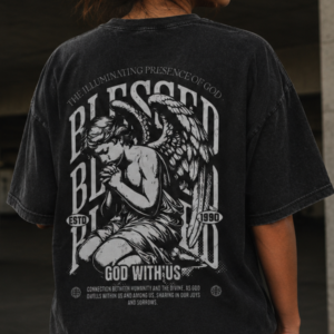 Blessed grunge christian oversized t-shirt