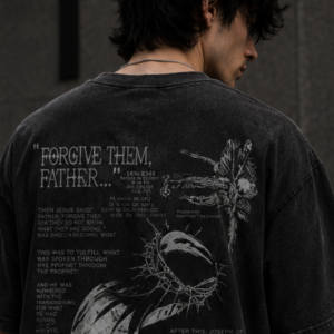 Forgive them father gothic christian oversized t-shirt