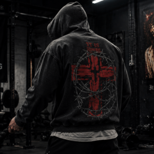 Sacred heart christian hoodie gothic, grunge rock aesthetic